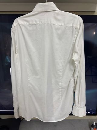 Camicia da uomo bianca fitted Calvin Klein tg 40