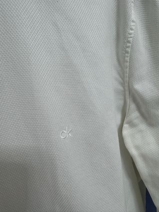 Camicia da uomo bianca fitted Calvin Klein tg 40