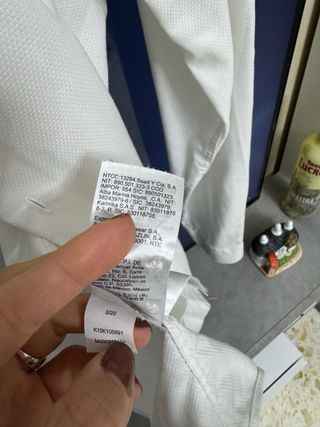 Camicia da uomo bianca fitted Calvin Klein tg 40