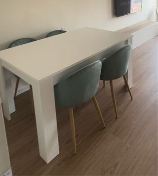 Sillas de comedor en terciopelo (6)