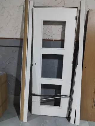 Puerta interior madera para poner cristal