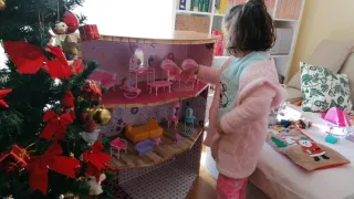 Casa di bambole con accessori