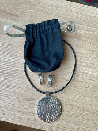 Collar y pendientes Tous plata