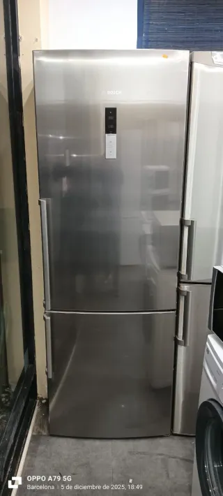 Nevera Combi Bosch Acero Inoxidable 200 x 70 cm