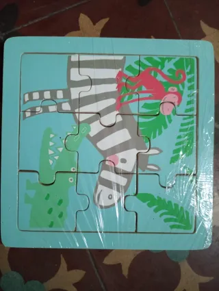 Puzzle infantil animales selva