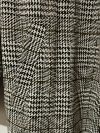 Americana H&M cuadros blanco y negro