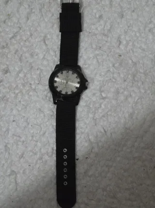 Reloj Gemini Army Negro y Plateado
