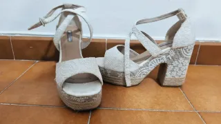 Zapatos de Novia Blancos con Plataforma