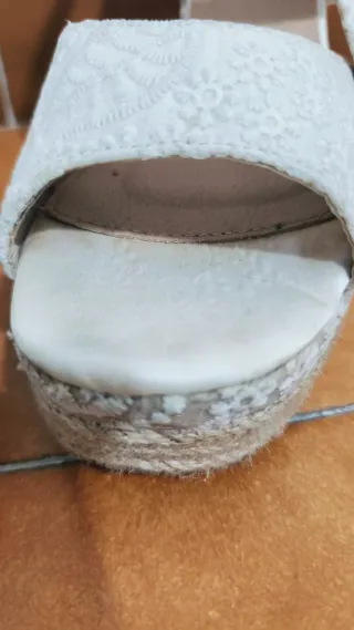 Zapatos de Novia Blancos con Plataforma