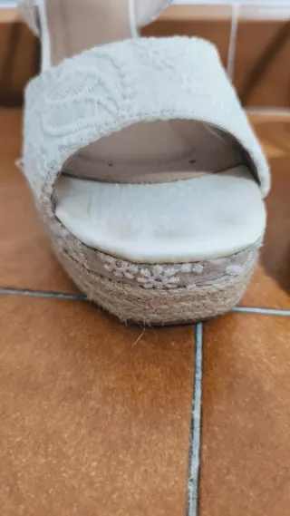 Zapatos de Novia Blancos con Plataforma