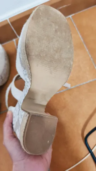 Zapatos de Novia Blancos con Plataforma