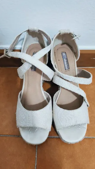 Zapatos de Novia Blancos con Plataforma