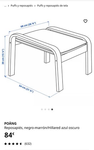 Conjunto 2 Sillones Poäng IKEA + Reposapiés
