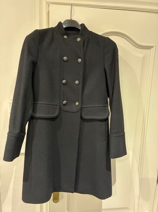 Abrigo lana Massimo Dutti negro