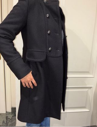 Abrigo lana Massimo Dutti negro