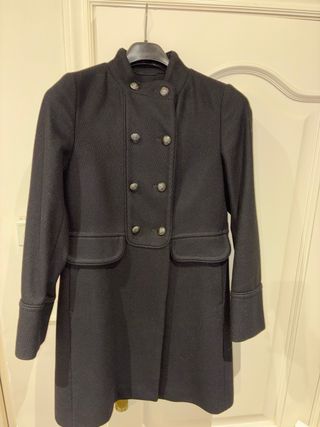 Abrigo lana Massimo Dutti negro