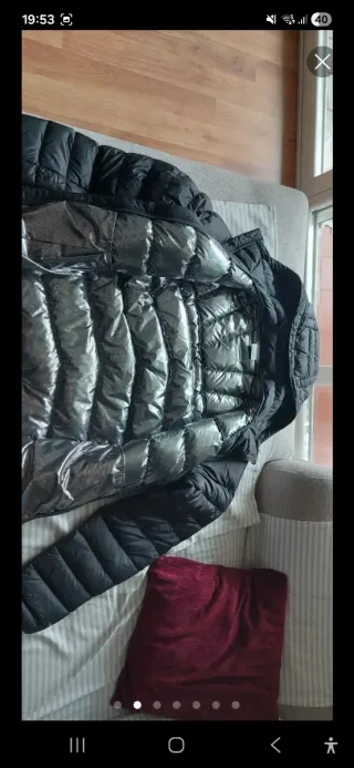 Chaqueta Columbia 100% Pluma 650 Cuins Negra