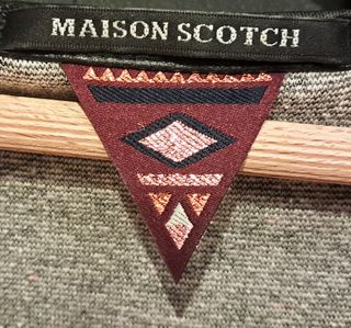 Vestido Maison Scotch Negro/Gris Talla S