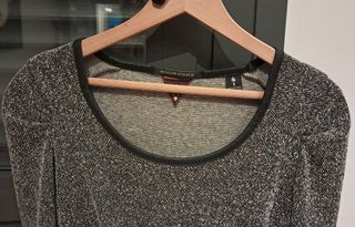 Vestido Maison Scotch Negro/Gris Talla S