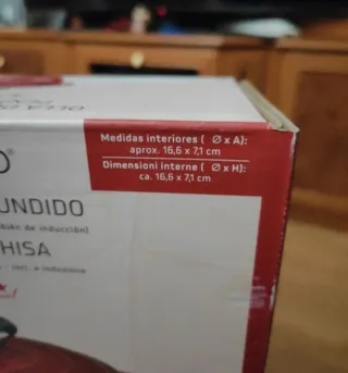 Olla Ernesto Hierro Fundido Negra/Roja