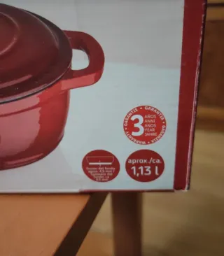 Olla Ernesto Hierro Fundido Negra/Roja