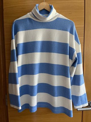 Jersey Stradivarius rayas azul y blanco