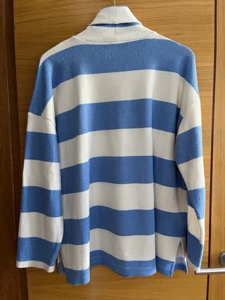 Jersey Stradivarius rayas azul y blanco