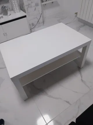 Mesa de centro blanca madera
