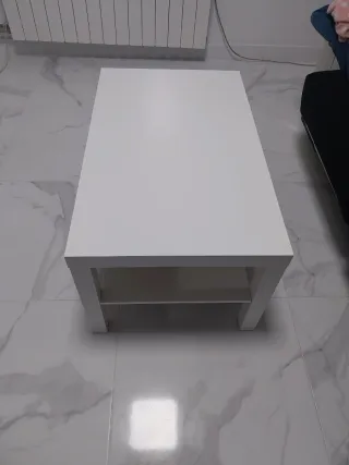 Mesa de centro blanca madera