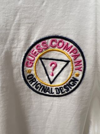 Camiseta Guess Manga Larga Blanca