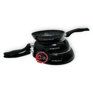 Set 3 Padelle Royalty Line Nere