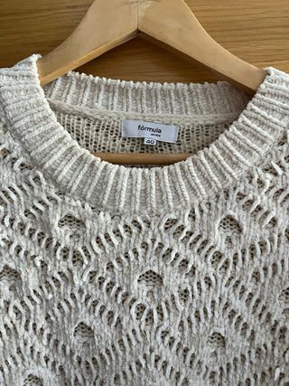 Jersey El Corte Inglés beige talla única