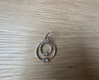 Pendientes Pandora Aro Doble Mineral Blanco