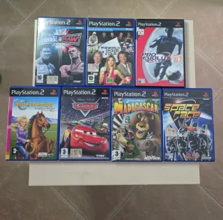 Lotto Giochi PS2: Smackdown, Cars, Madagascar, Spa