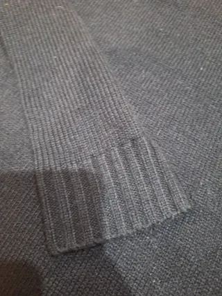 Jersey punto algodón negro