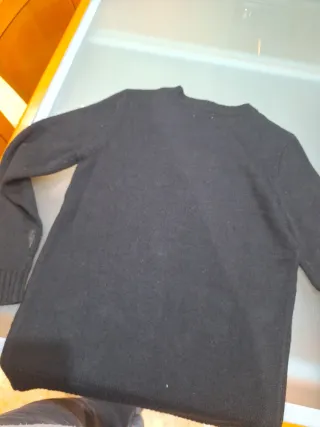 Jersey punto algodón negro