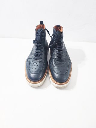 Swear London/ Botines Oxford cuero negro 42