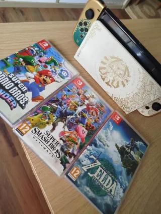 Nintendo Switch Edición Zelda + 3 Juegos