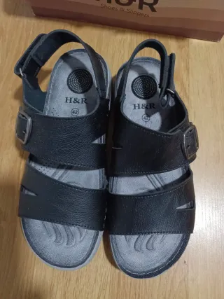Sandalias H&R Hombre Talla 42 Negras