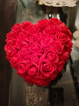 Cuore di rose stabilizzate tearose