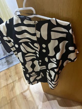 Blusa Zara Estampada Talla s