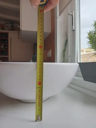 Lavabo de encimera blanco