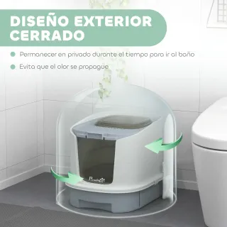 Arenero para gatos PawHut