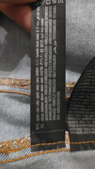 Chaqueta tejana Zara azul