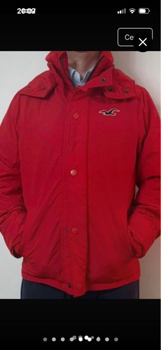 Chaqueta Hollister Hombre forrada capucha