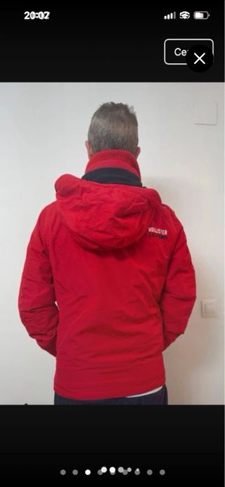 Chaqueta Hollister Hombre forrada capucha