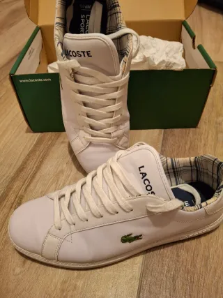 Scarpe Lacoste Bianche Uomo Tg 40.5