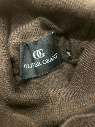 Jersey cuello vuelto marrón oscuro Talla M