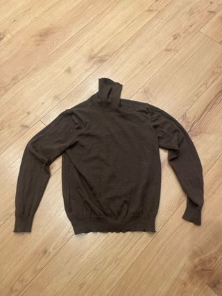Jersey cuello vuelto marrón oscuro Talla M