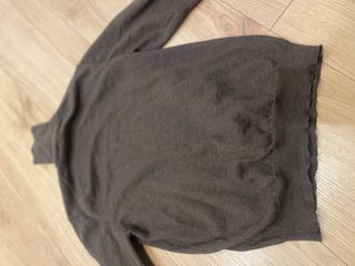 Jersey cuello vuelto marrón oscuro Talla M